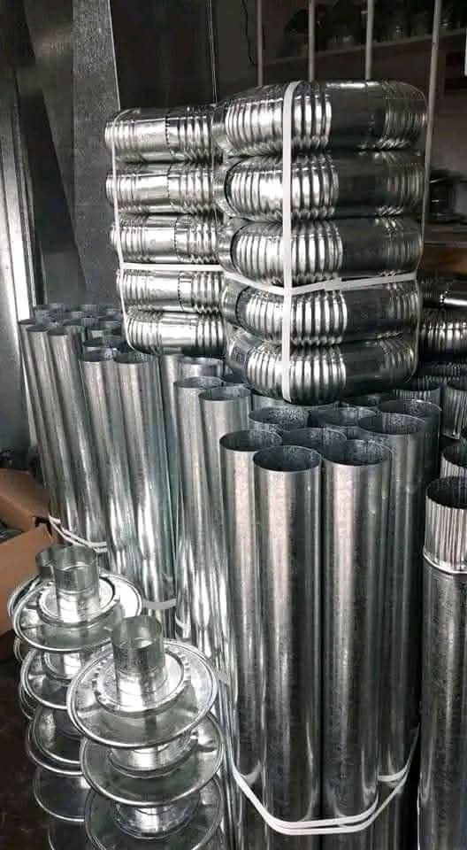 Piezas y accesorios metálicos para sistemas de extracción de aire