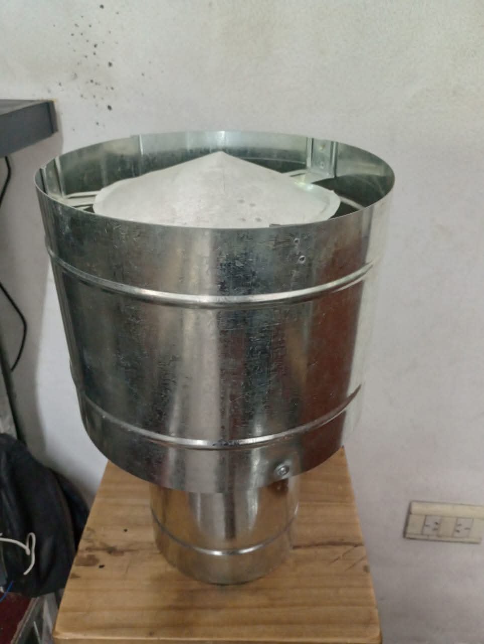 Sombrero Venturi metálico para salida de ventilación y extracción